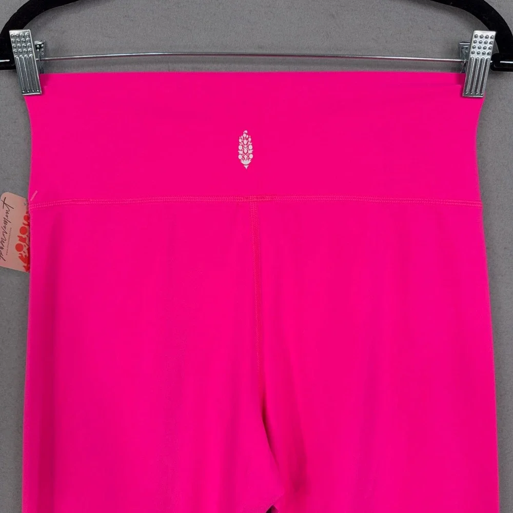 Free People Movement Leggings Women Large Hot Pink High Rise Yoga Athleisure